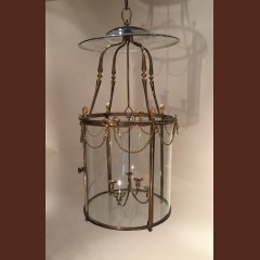 Lanterne cage en bronze , époque Louis XVI vers 1780 Lustres