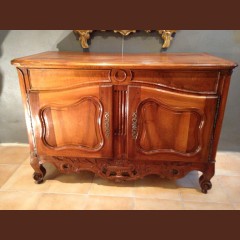 Crédence provençale noyer, ép Louis XV Buffets