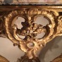Console dapplique en bois de tilleul doré, Provence époque Louis XV Consoles
