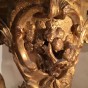 Console dapplique en bois de tilleul doré, Provence époque Louis XV Consoles