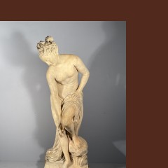 Vénus au bain, terre cuite grandeur nature 19 ème Sculptures