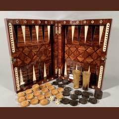 Coffret échecs et tric-trac, Augsbourg vers 1700 Coffret