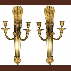 Paire dappliques aux carquois, Paris vers 1810 Appliques