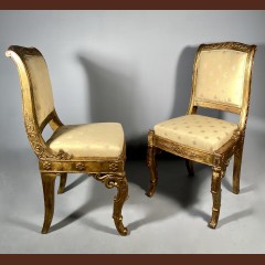 Paire de chaises pour la Duchesse de Berry à Rosny, vers 1830 Sièges