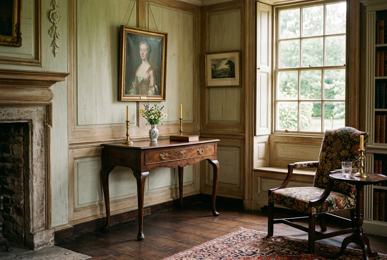 Table console Noyer, Fourques ép Louis XV Consoles