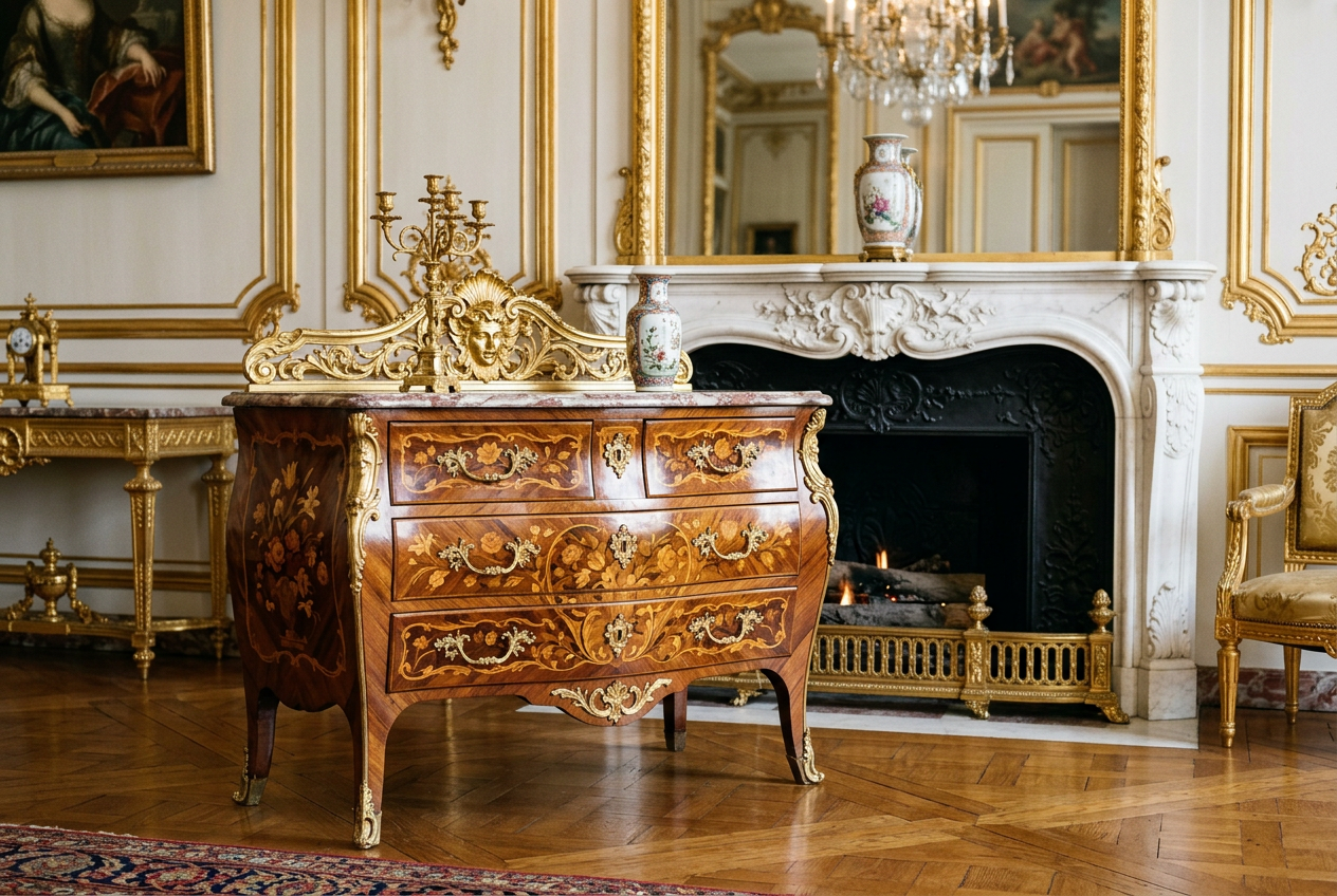 Commode en loupe dolivier, Dauphiné fin de lépoque Louis XIV Commodes