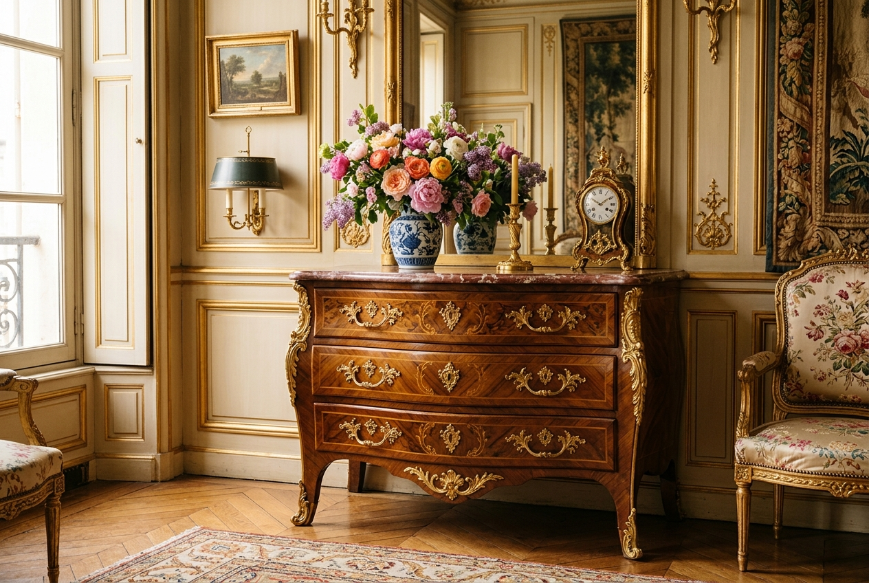 Commode en noyer, Jean François Hache à Grenoble vers 1770 Commodes